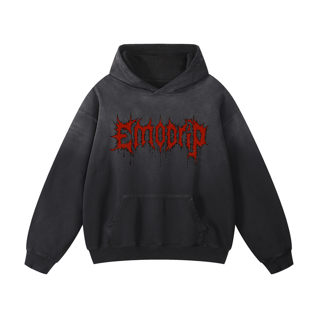 Death Drip Hoodie- Blood Print