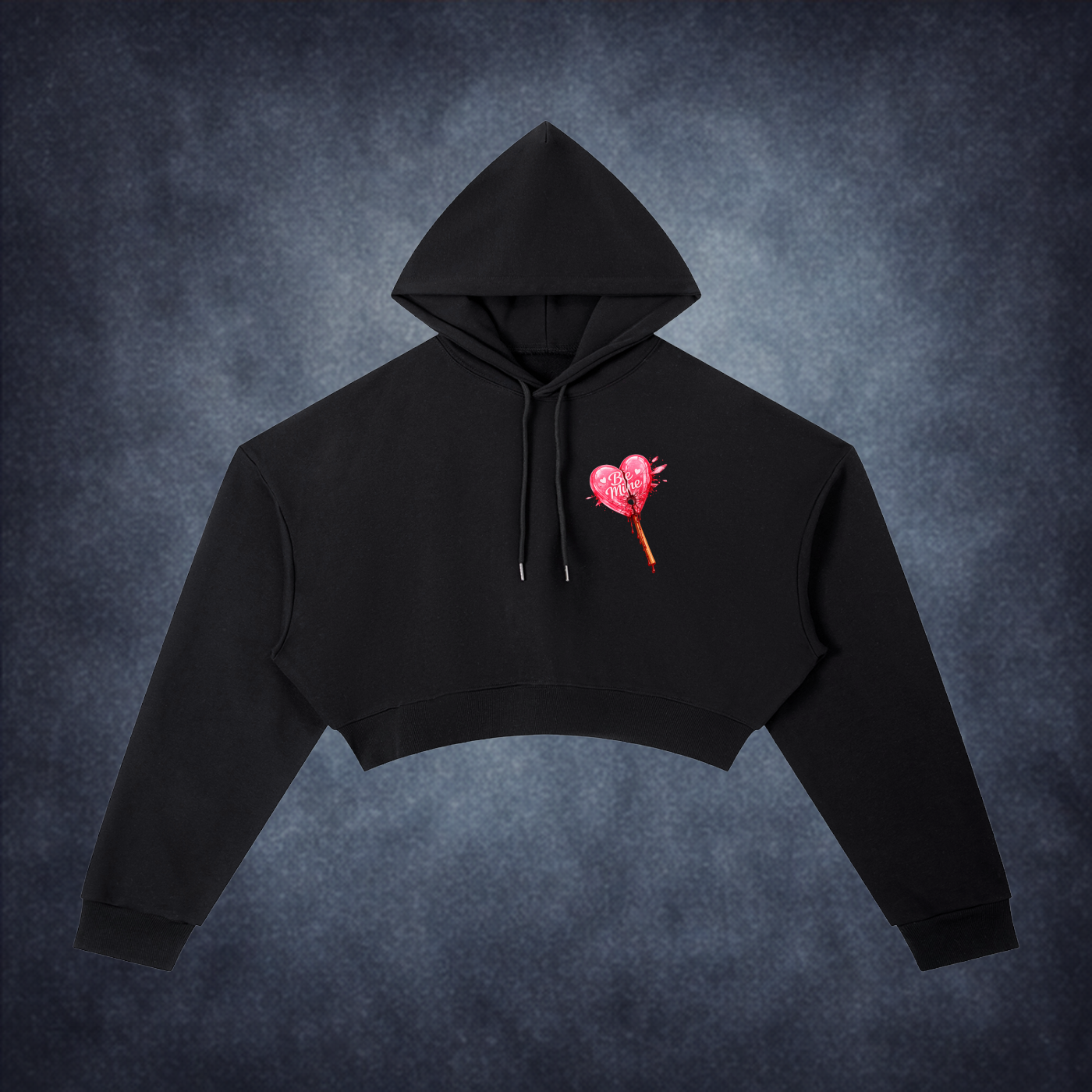 Shot Through The Heart - Cropped Hoodie