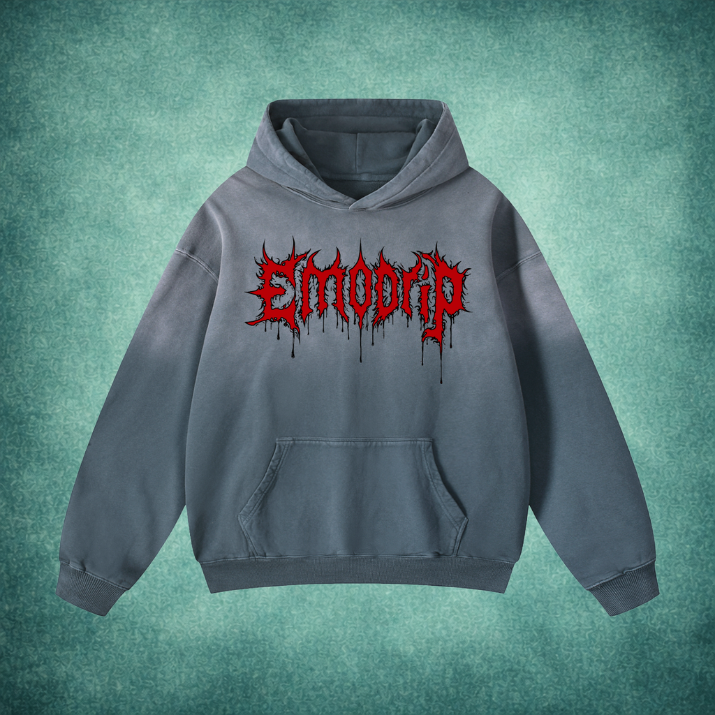 Death Drip Hoodie- Blood Print